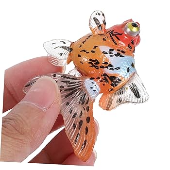 Amazon.co.jp: Gogogmee 4個 金魚 モデル リアル 金魚